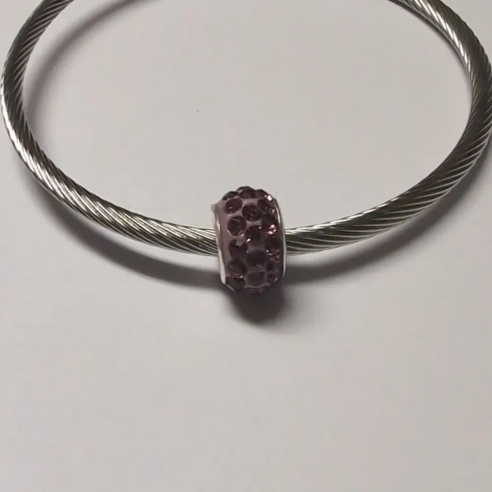 charm purple pandora